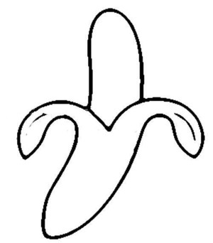 香蕉简笔画图片