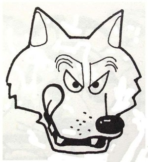 大灰狼卡通图片 头部图片