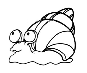 蜗牛背着重重的壳