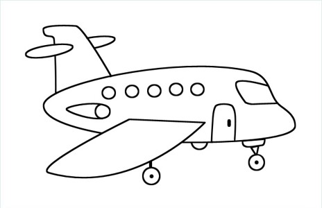 小飞机简笔画图片