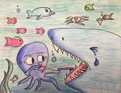 海底世界儿童画的图片