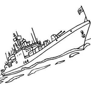 船的简笔画图片 塔尔瓦级护卫舰简笔画
