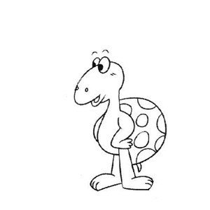 一组卡通乌龟的简笔画图片