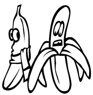 水果简笔画图片大全 卡通香蕉简笔画