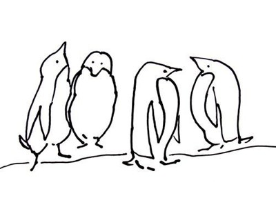 一群鹅简笔画图片