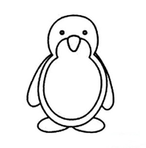 小企鹅简笔画图片