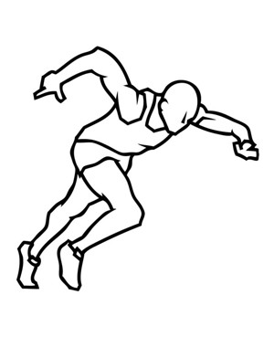 短跑运动员简笔画