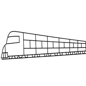 中国火车怎么画简单图片