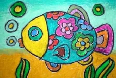 数字油画-水中鱼