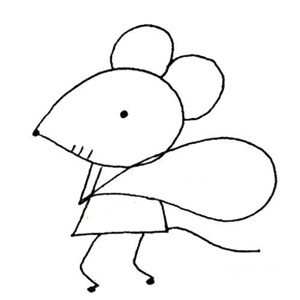 小老鼠简笔画偷油图片