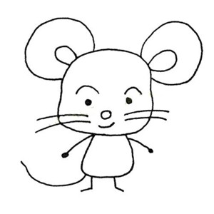 大个子老鼠简笔画图片