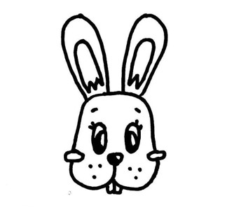 小白兔简笔画图片