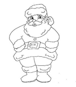 卡通圣诞老人简笔画