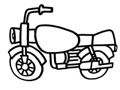 高架摩托车简笔画