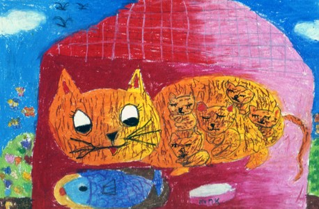 数字油画-小猫咪
