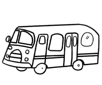 有关公共汽车的简笔画
