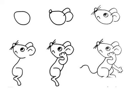 画卡通小老鼠