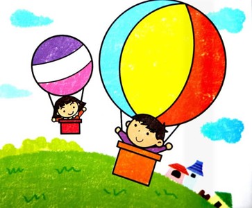数字油画-热气球