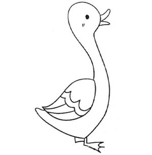 可爱美丽的鸭子简笔画