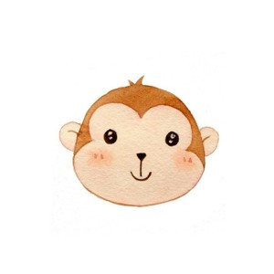 可爱的猴子头像简笔画图片