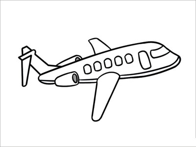 第一架飞机简笔画图片