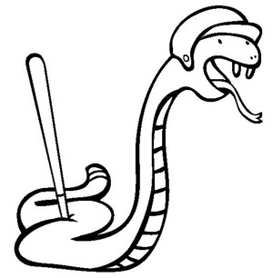 动物简笔画 卡通蛇的简笔画图片