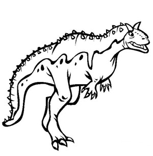 猎食性恐龙简笔画图片