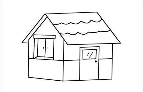 简单的小房子简笔画图片