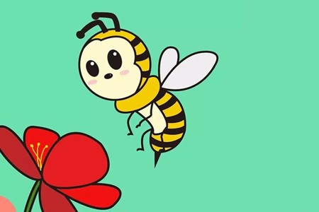 蜜蜂简笔画 儿童学画勤劳的蜜蜂简笔画教程图片大全