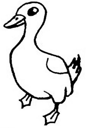 简单的鸭子简笔画