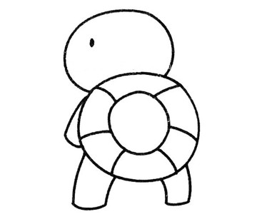 一组卡通乌龟简笔画图片