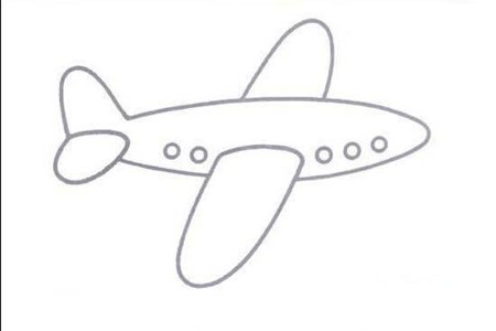 幼儿园有关飞机的简笔画