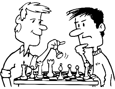 两个朋友在下棋