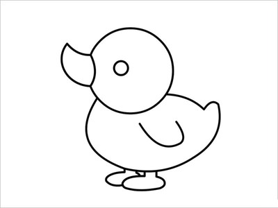 大鸭怎么画图片