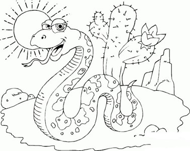 儿童画蛇简单画法图片