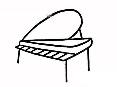 钢琴图片高清简笔画图片