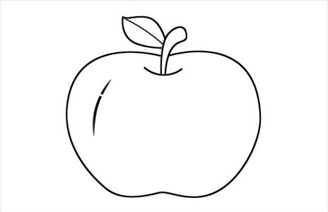 苹果简笔画垃圾图片