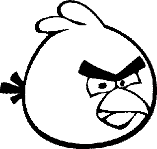愤怒的小鸟简笔画