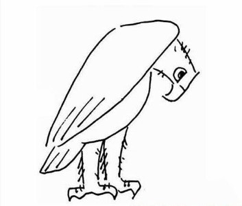 一组关于老鹰的简笔画图片