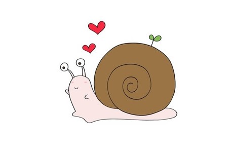 彩色卡通蜗牛简笔画步骤画法教程 蜗牛怎么画简单又好看