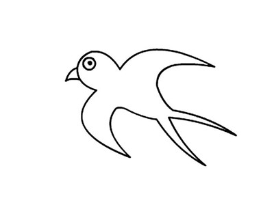 画一只燕子简笔画图片