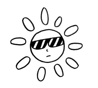 卡通太阳的简笔画