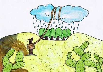 环境保护儿童画简单图片