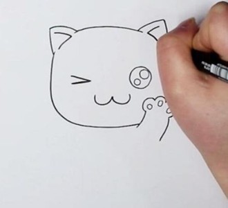 小猫咪简笔画儿童简笔画