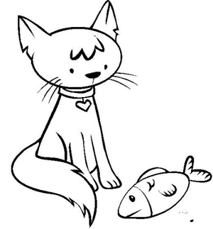 小猫简笔画图片大全可爱