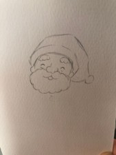 水彩画圣诞老人简笔画教程