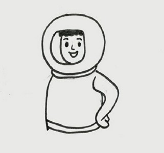 宇航员怎么画简单好看