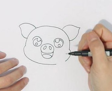 小猪简笔画图片大全可爱