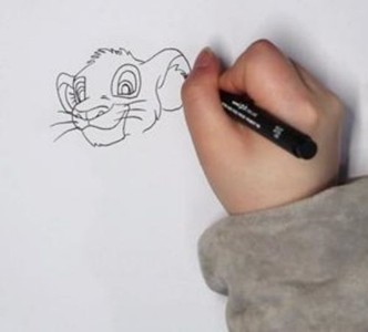 狮子王简笔画儿童画怎么画
