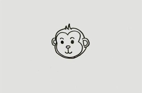彩色猴子简笔画怎么画